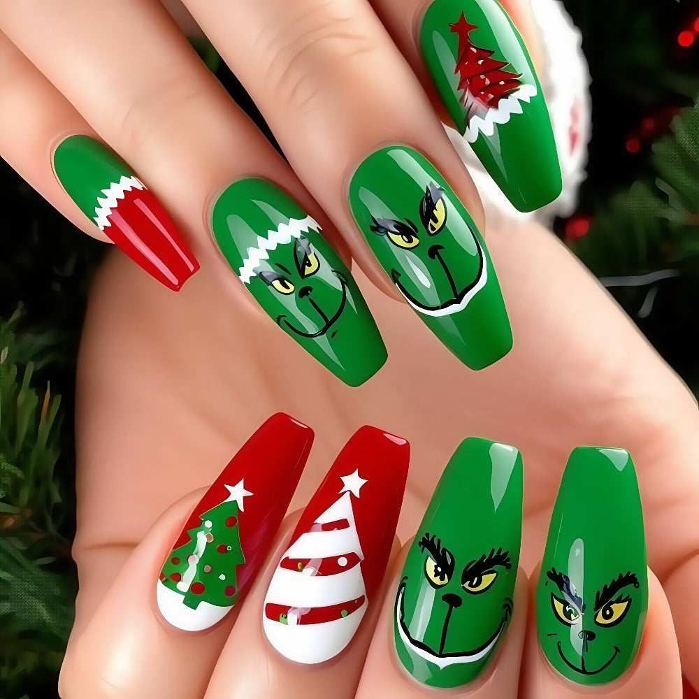 Festive artificial nails with Christmas motifs Stornfield