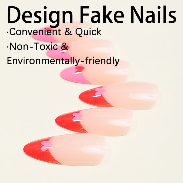 Nail art set with heart design Stornfield