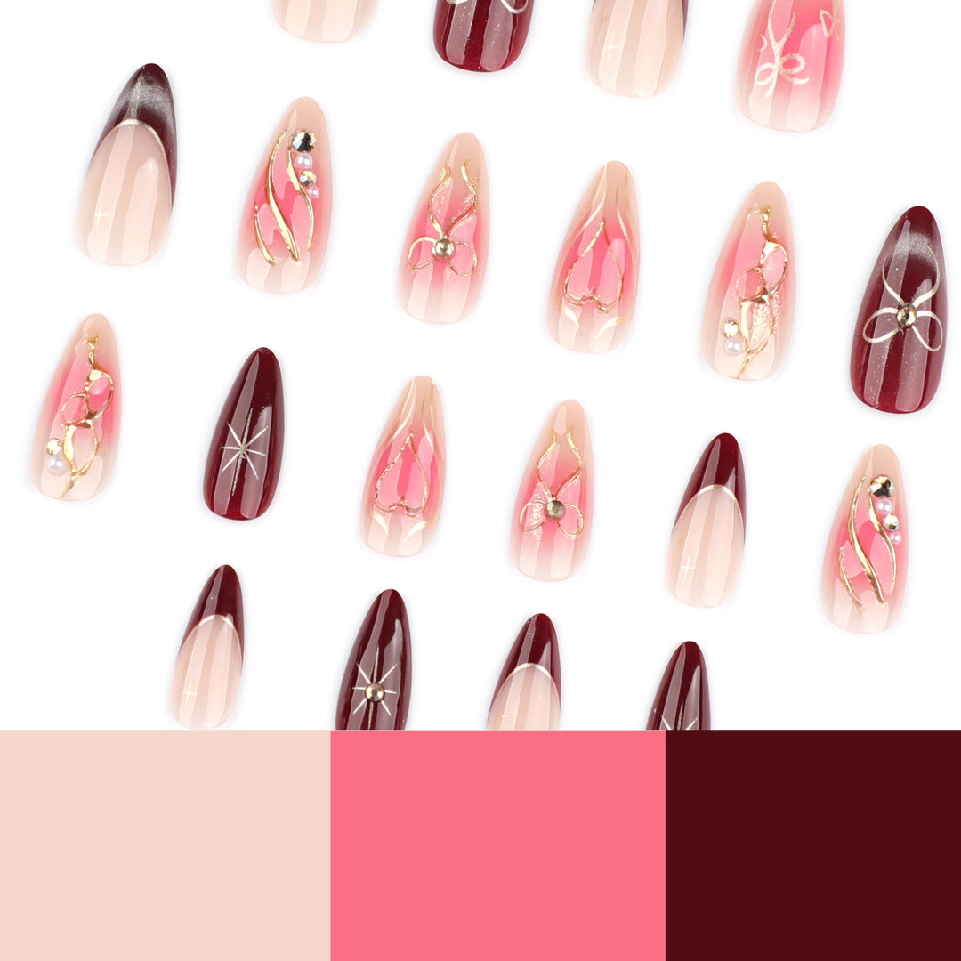 Artistic Nail Extensions with Creative Decorations Stornfield