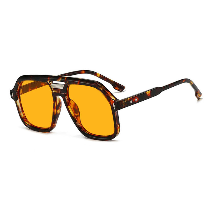 Women's oversized sunglasses with polygonal frame and UV protection Stornfield