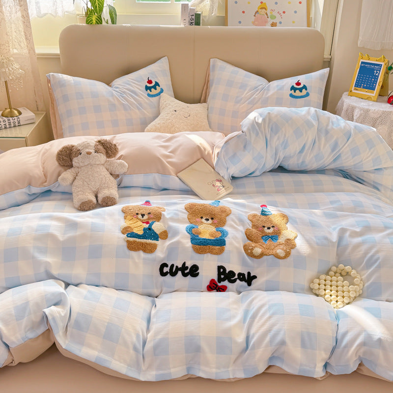 Children's Playful Bear-Themed Bedding Set
