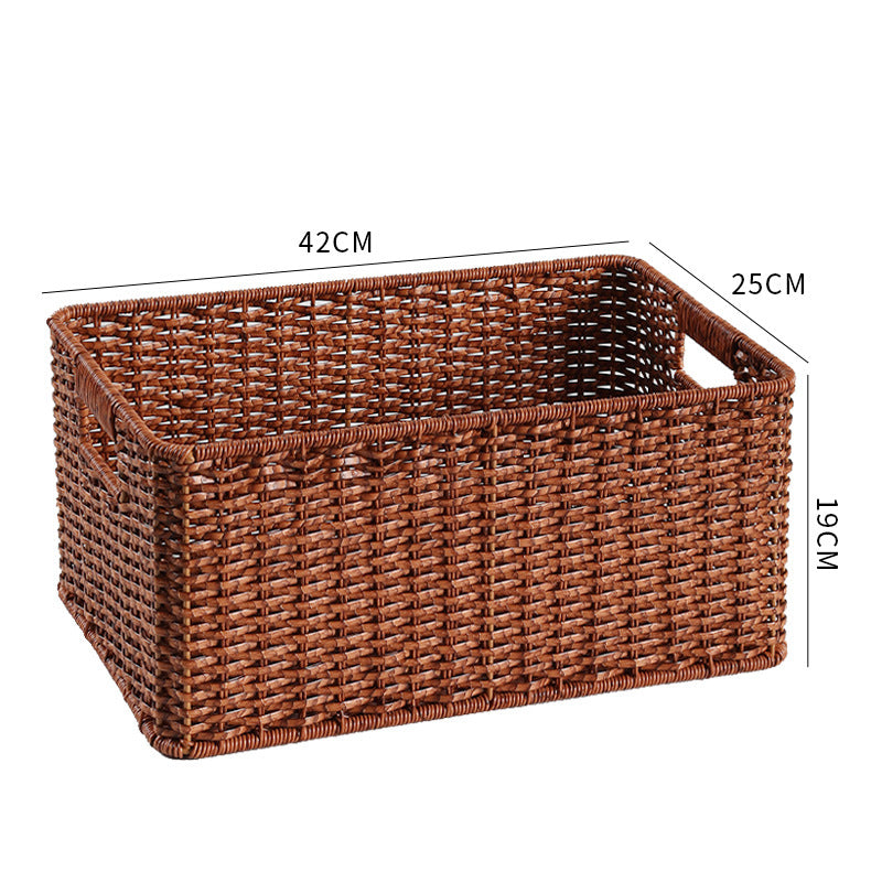 Large Woven Storage Bin with Ergonomic Cutout Handles Stornfield