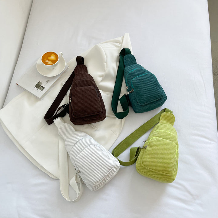 WoMulti-Compartment Corduroy Sling Bag Stornfield