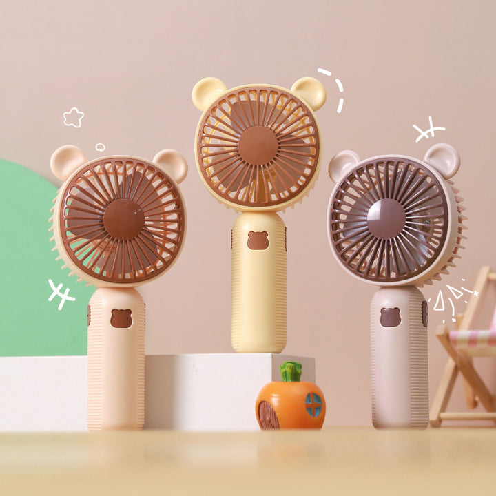 Unisex Portable Hand Fan with Cute Bear Design Stornfield