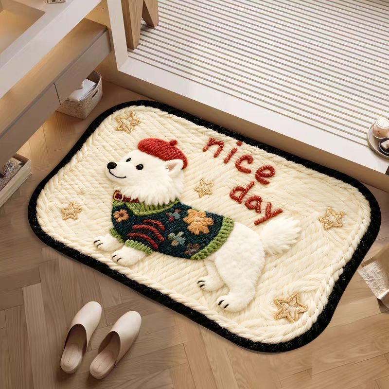 Cute Corgi-Themed Plush Area Rug