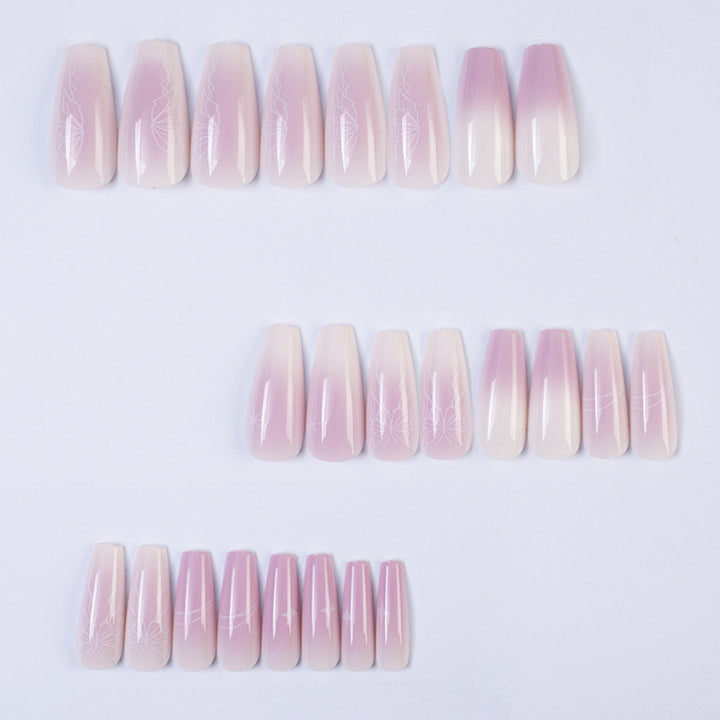Artificial nails with elegant ombre effect Stornfield