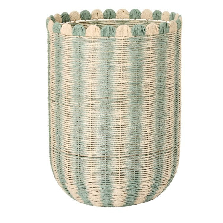 Decorative Scalloped Woven Storage Box Stornfield