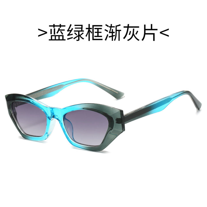 Ladies Cat-Eye Sunglasses with Modern Transparent Accents Stornfield