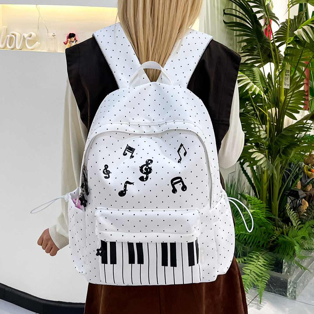 Musical-Themed Graphic Backpack Stornfield