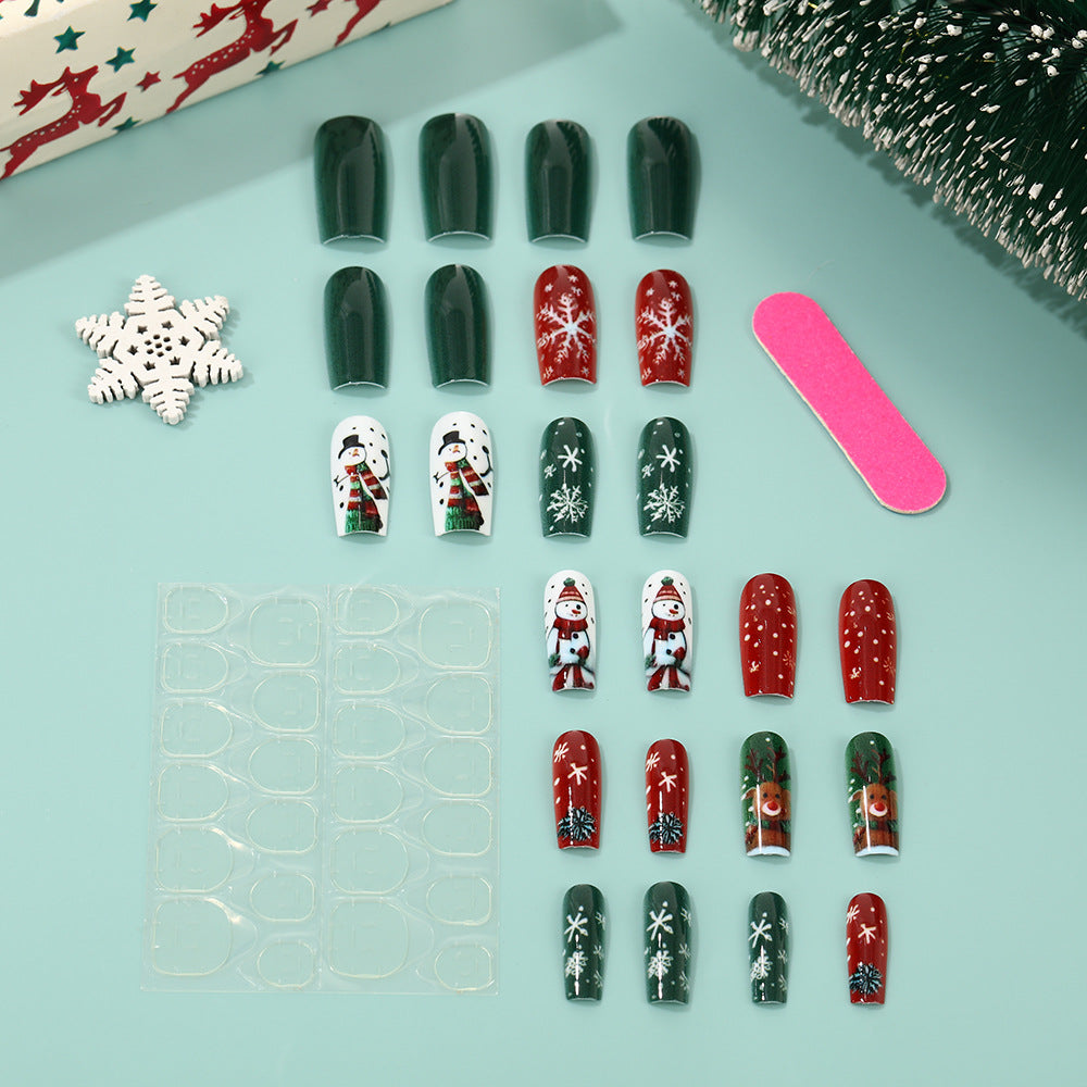 Festive artificial nails with wintry motifs Stornfield
