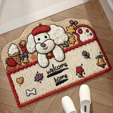 Cute Cat-Themed Kitchen Mat