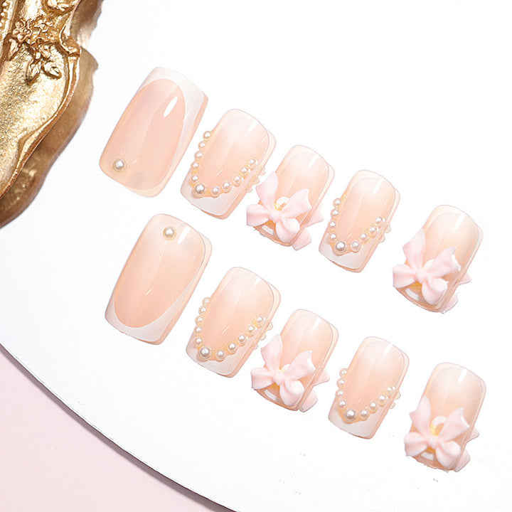 Elegant Decorative Press-On Nail Set Stornfield