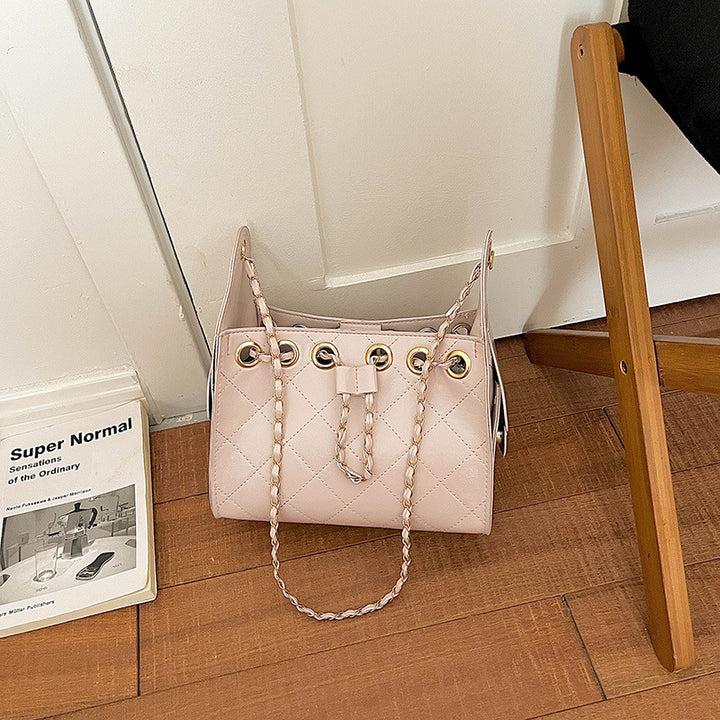 Quilted Chain Handle Handbag