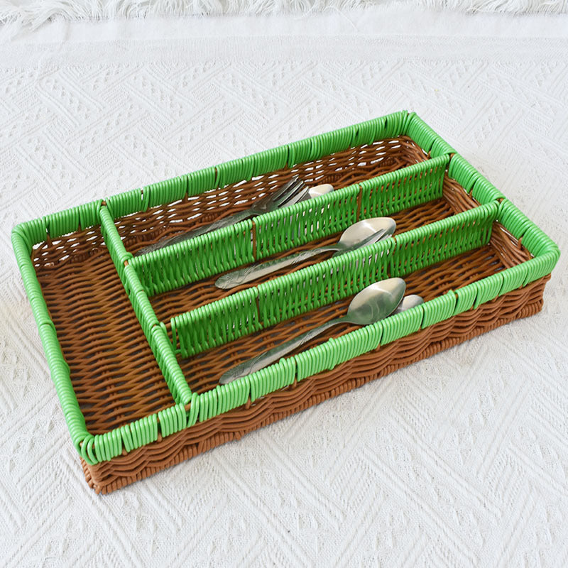 Stylish Multi-Compartment Woven Storage Organizer Stornfield