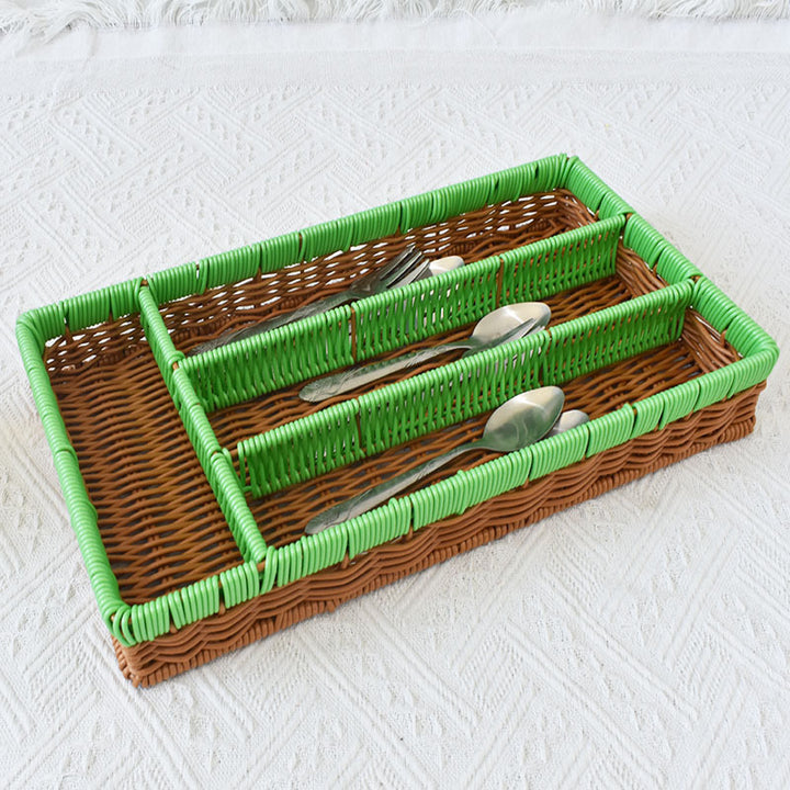 Stylish Multi-Compartment Woven Storage Organizer Stornfield
