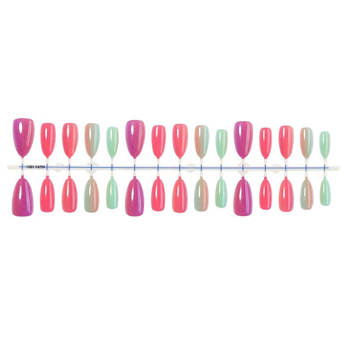 Artificial Nail Set with Modern Color Gradients and Trendy Designs Stornfield