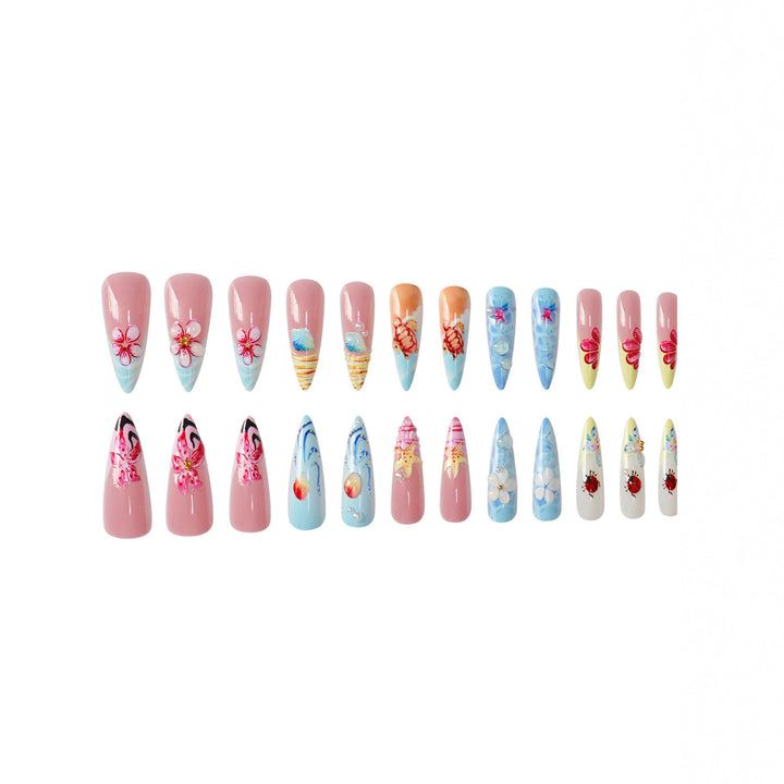 Artistic Sea-Themed Nail Art Stornfield