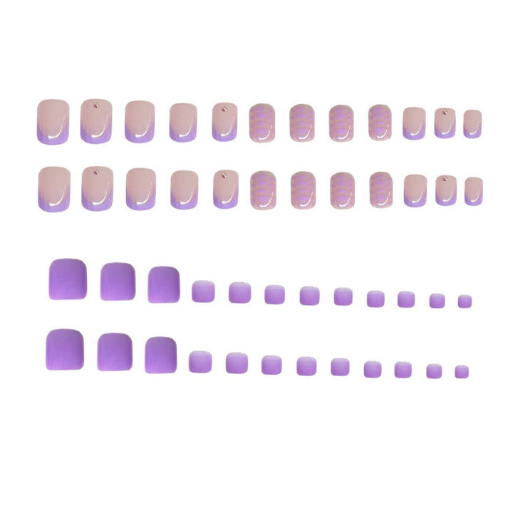 Patterned Press-On Nail Art Stornfield
