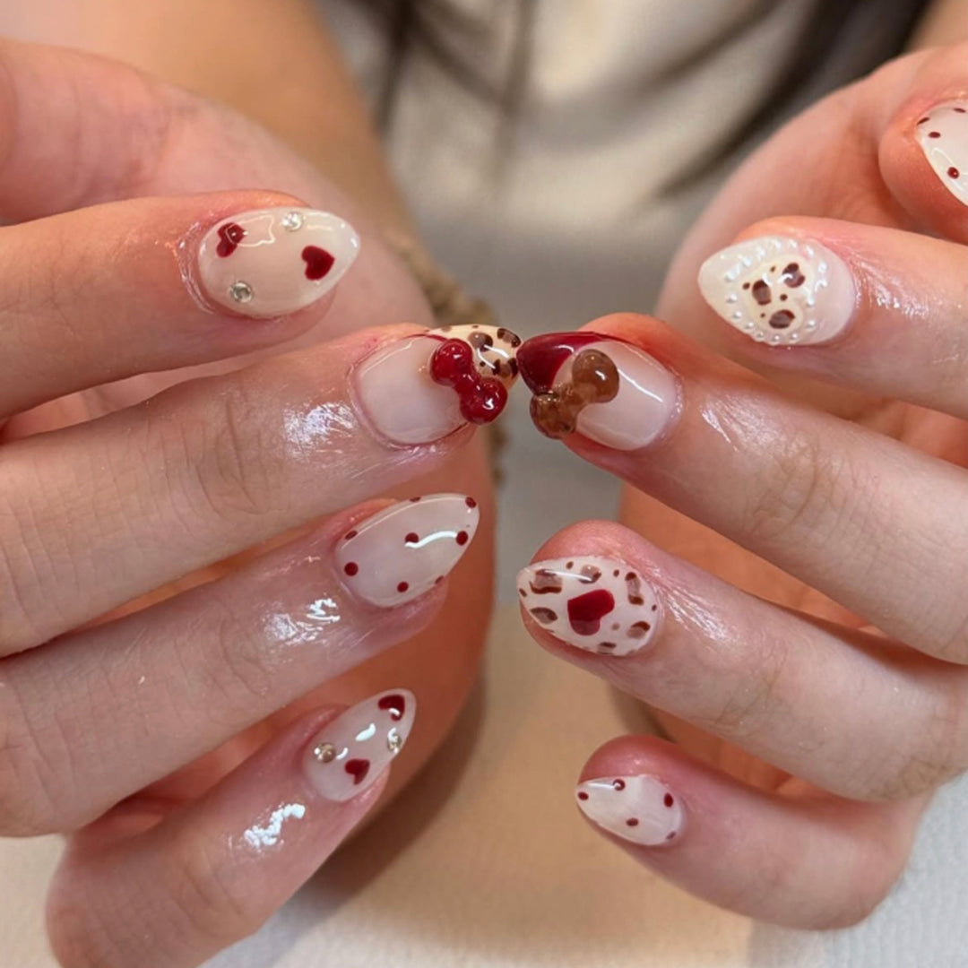 Creative Nail Art with Heart and Cookie Design Stornfield