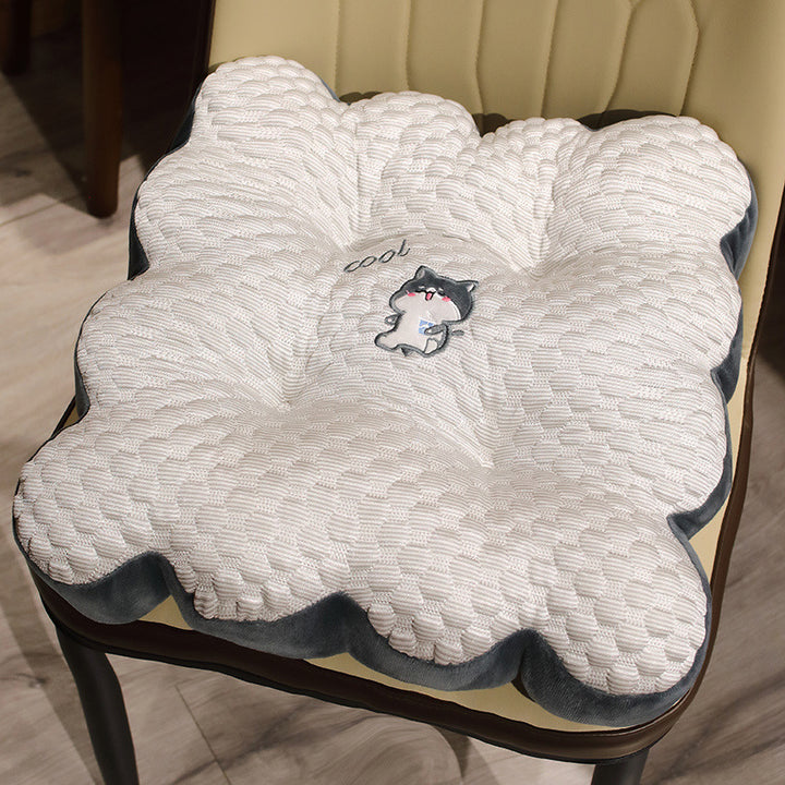 Plush seat cushion with funny animal motif Stornfield