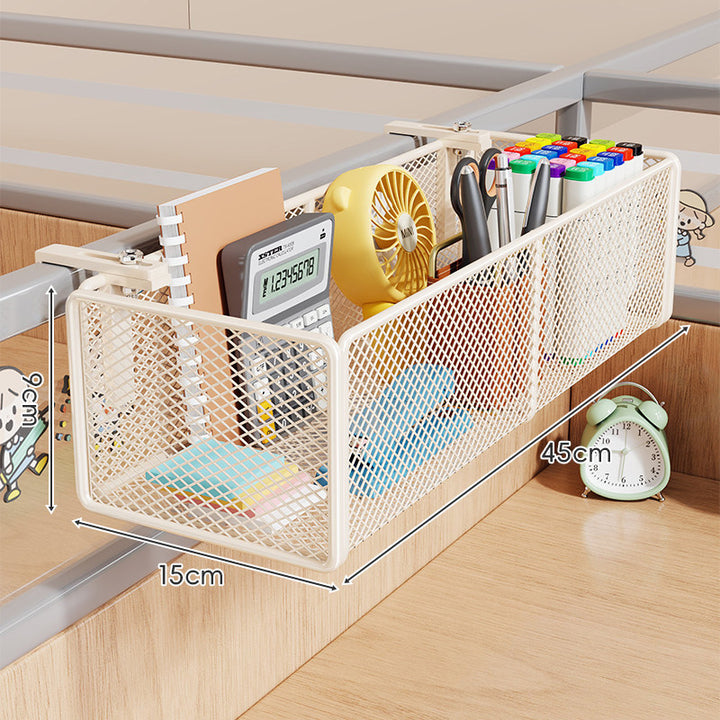 Mesh Partition Clamp Hanging Desk Organizer Basket