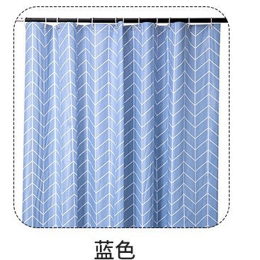 Modern Chevron Pattern Shower Curtain Stornfield