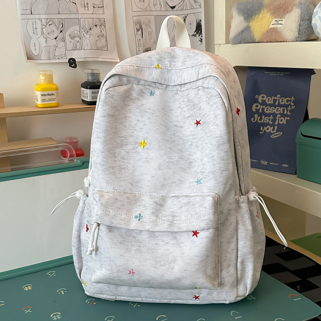 Casual Embroidered Star Backpack Stornfield