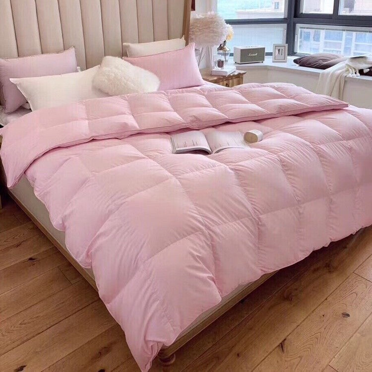All-Season Quilted Down-Alternative Comforter with Box-Stitch Construction