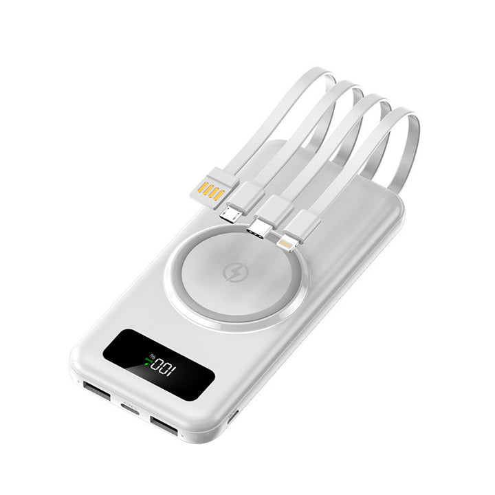 Portable power bank with multifunctional charging cable and digital display Stornfield