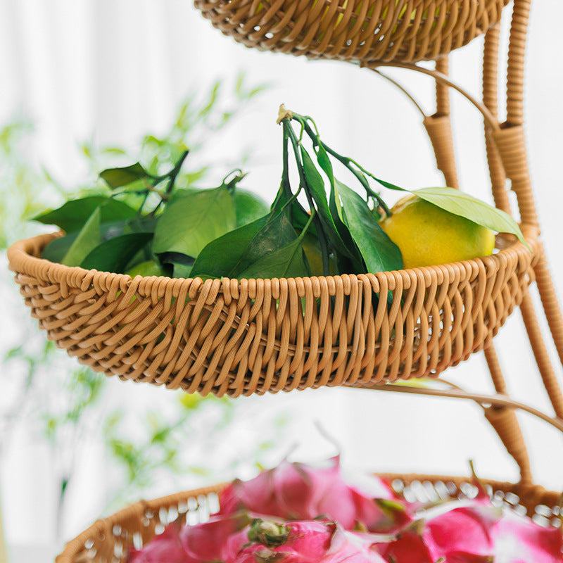 Multi-Tiered Wicker Display Stand Stornfield