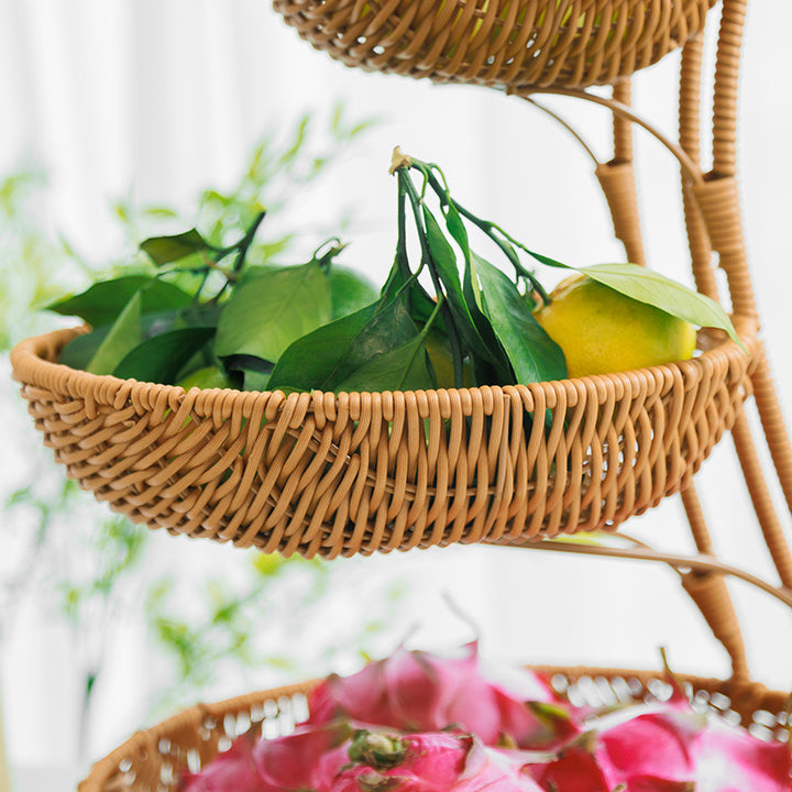 Multi-Tiered Wicker Display Stand Stornfield