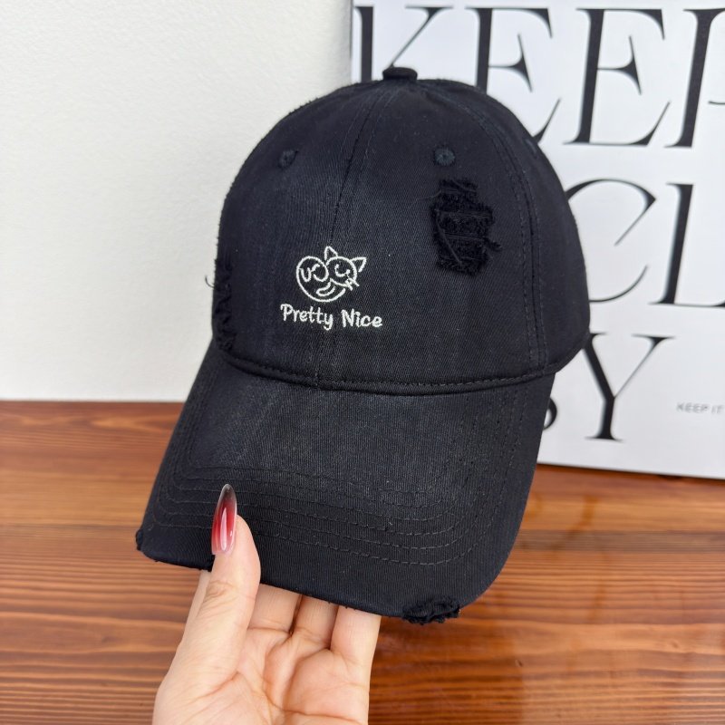 Women's Distressed Casual Embroidered Baseball Cap Stornfield