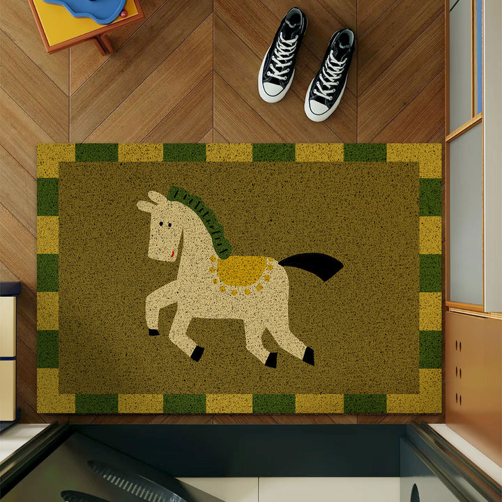 Decorative Pony-Themed Entrance Mat