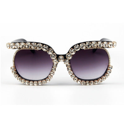 Women's stylish oversized sunglasses with sparkling rhinestone applications Stornfield
