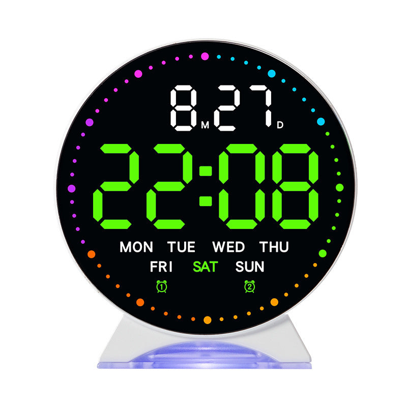 Digital alarm clock with large LED display and multifunctional display Stornfield