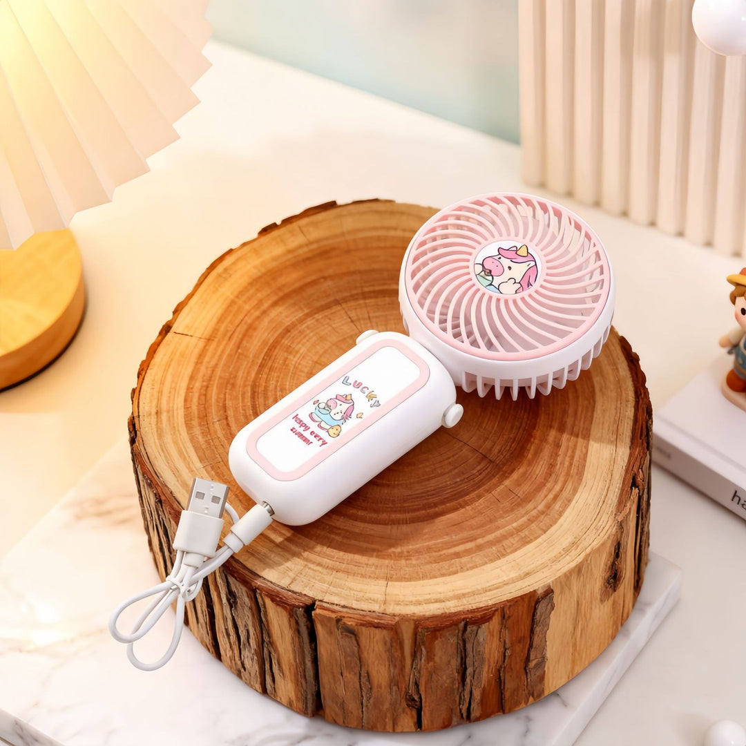 Ladies Portable Hand Fan with Cute Design Stornfield
