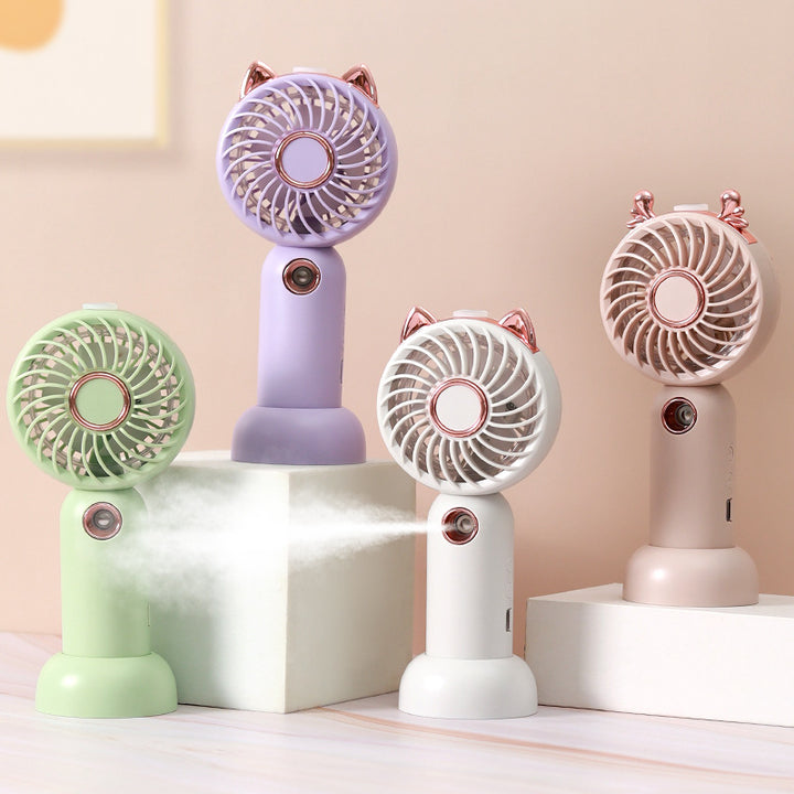 Ladies Mini USB Hand Fan with Cat Ears Stornfield