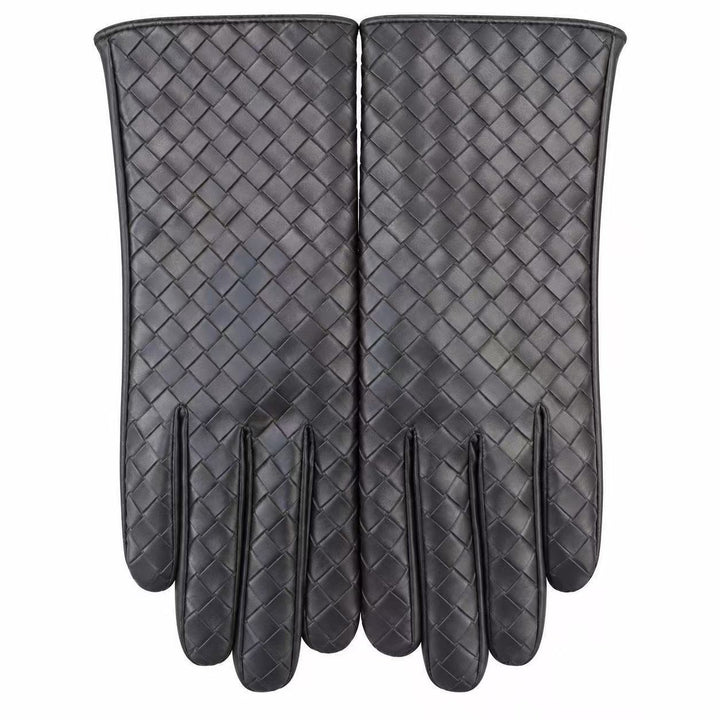 Premium Woven Leather Gloves Stornfield