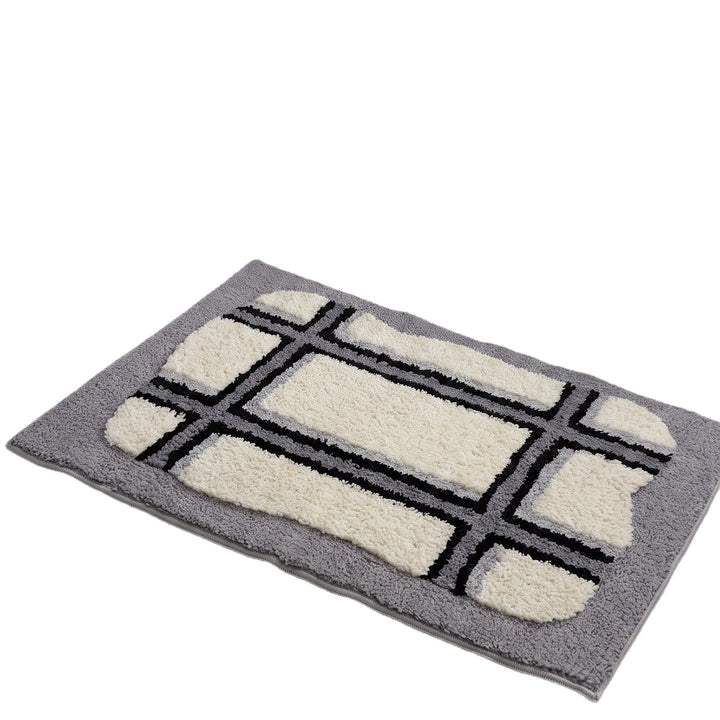 Plush Textured Bathroom Rug