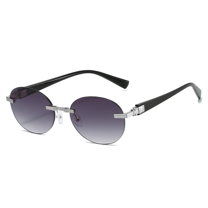 Women's fashionable sunglasses with transparent frame and flexible nose pad Stornfield