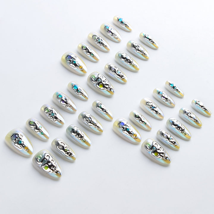 Decorative Press-On Nail Set Stornfield