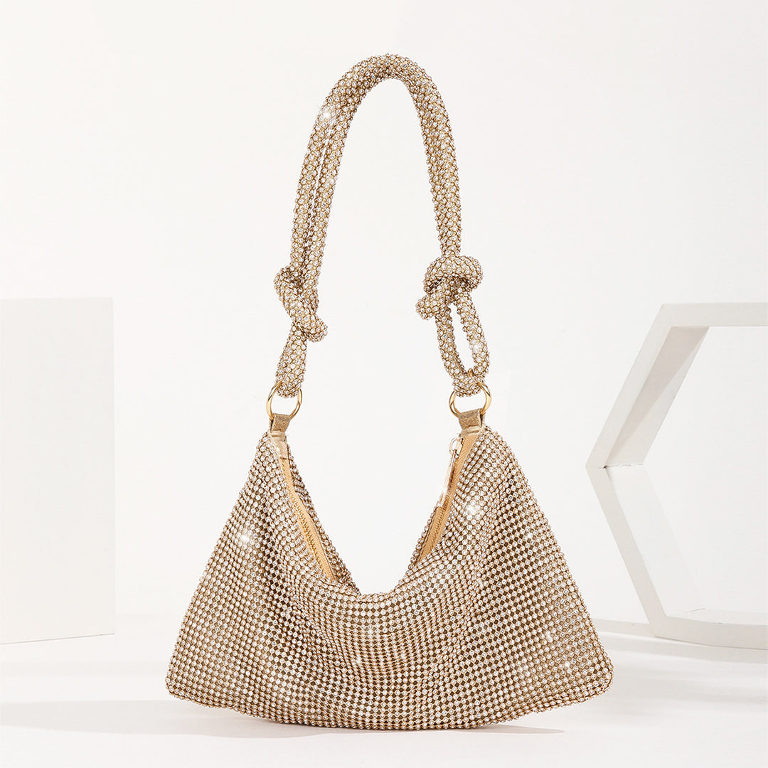 Rhinestone Embellished Shoulder Bag