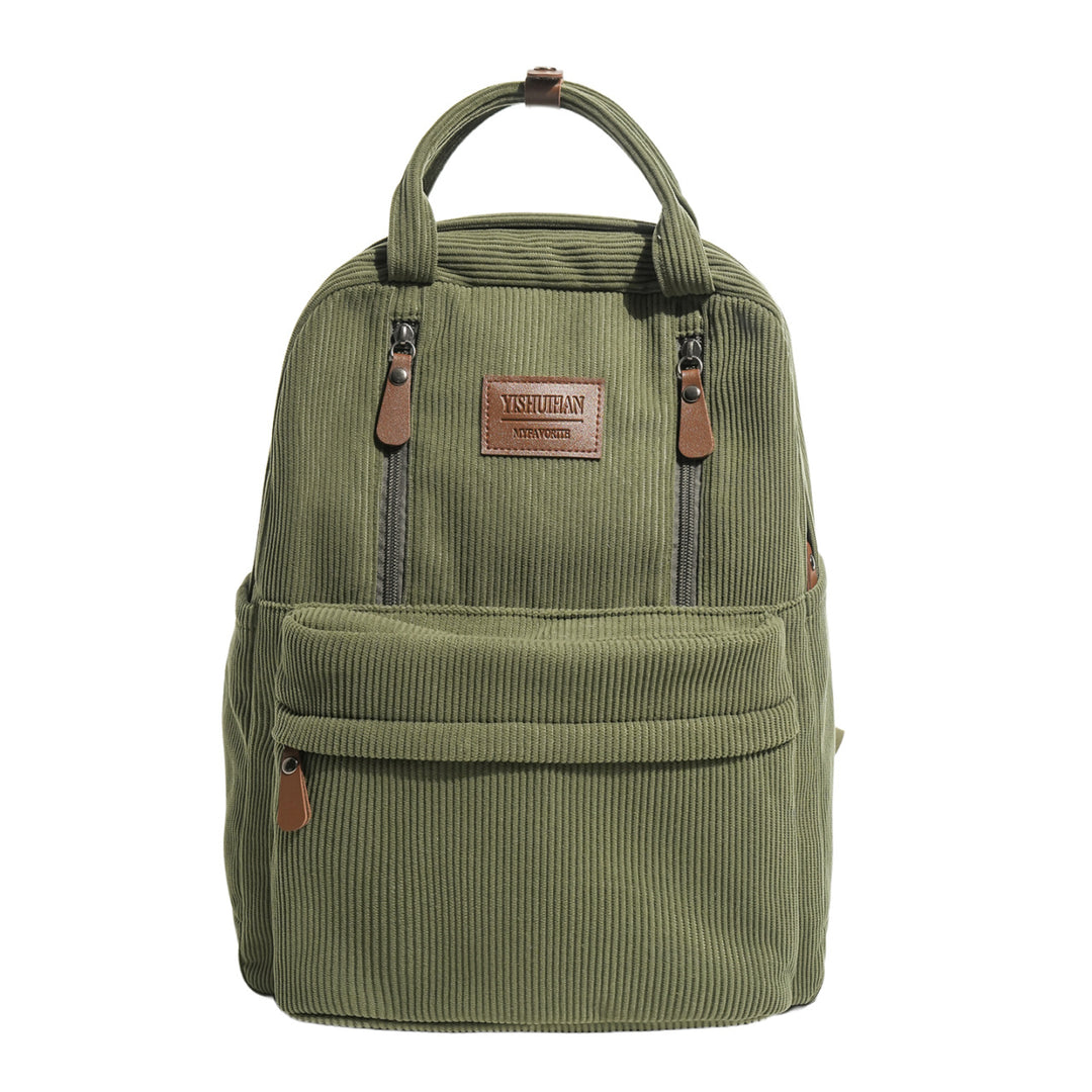 Corduroy Textured School Backpack Stornfield