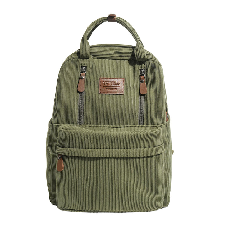 Corduroy Textured School Backpack Stornfield