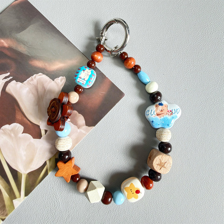 Decorative Wooden Charm Keychain Stornfield