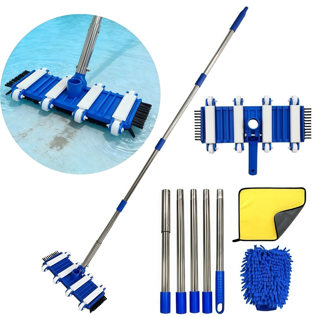 Professional telescopic stainless steel car wash and detailing mop kit Stornfield