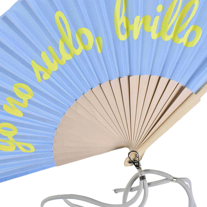 Ladies Designer Hand Fan with Personal Inscription Stornfield