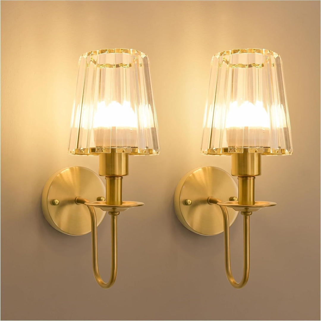 Crystal-Accented Wall Sconce