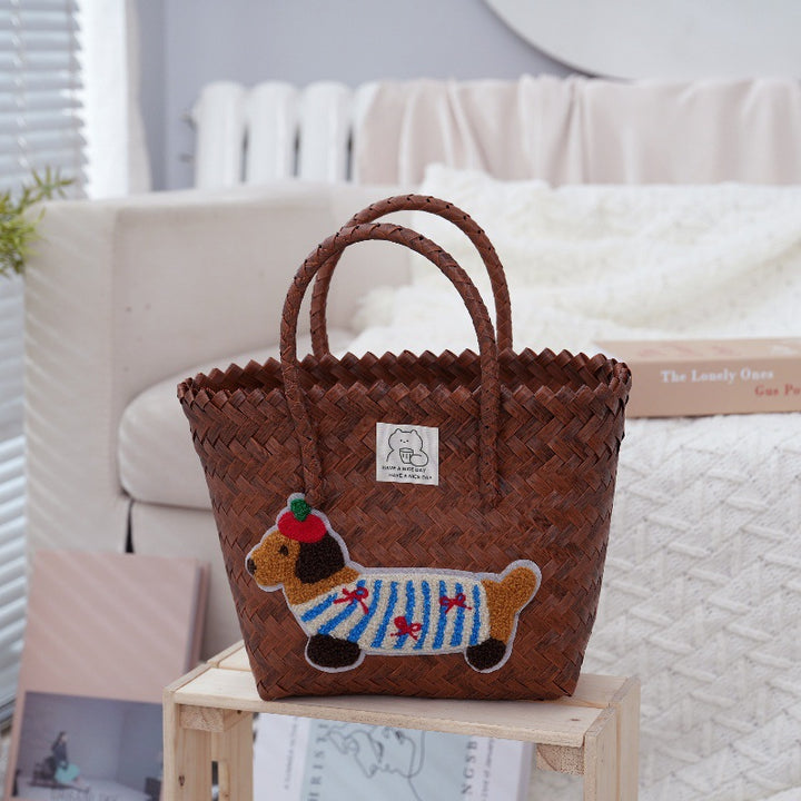 Handcrafted Basket Bag Made of High-Quality Material Stornfield