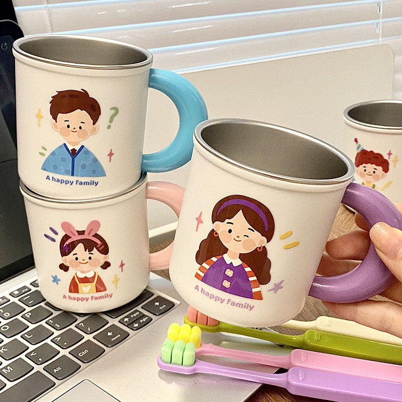 Stainless steel mug with funny family motif Stornfield